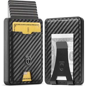 Swype Slim Wallet for Men with Money Clip Metal RFID Blocking Wallet Card Case
